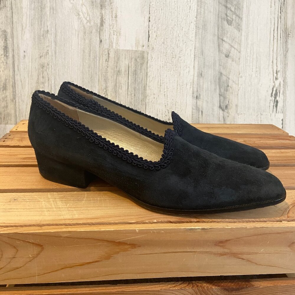 CLEARANCE! Vintage Paloma Women's Size 8 NARROW Suede Leather Heels Made iItaly